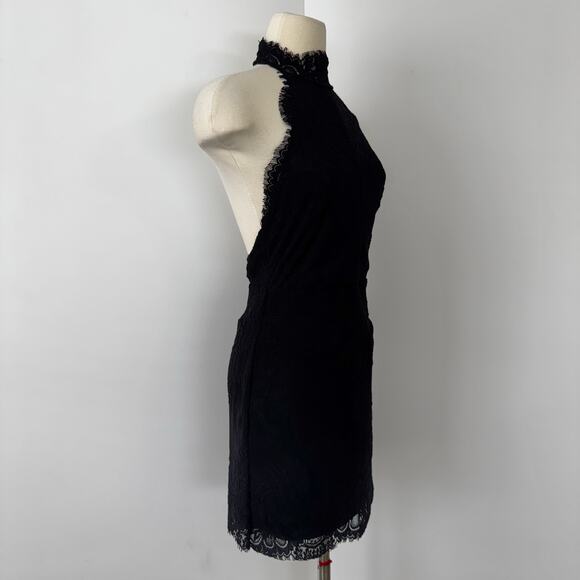 Free People Intimately Harper Lace Mini Dress High-Neck Halter Open-Back S - Picture 5 of 10